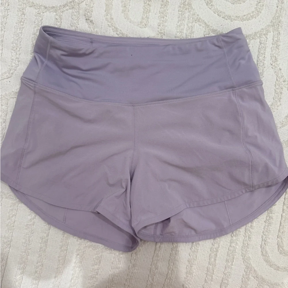 lululemon athletica Lavender Purple Speed Up Athletic Shorts - Picture 1 of 2